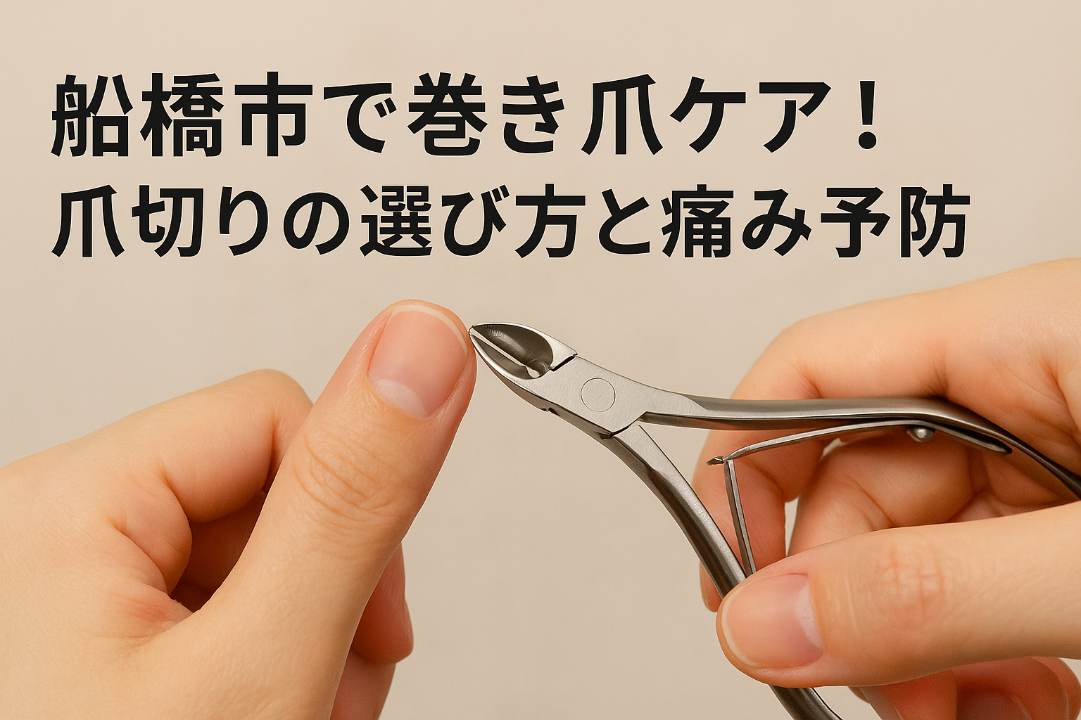 船橋市で巻き爪ケア！爪切りの選び方と痛み予防 | 巻き爪・陥入爪たった１回で変化を体感！船橋市【巻き爪じゅん】